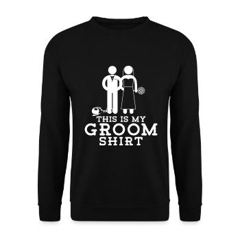 Bräutigam Bachelor Party Unkraut - Unisex Pullover - Schwarz - Vorne - Alina (178cm) & Michal (187cm)
