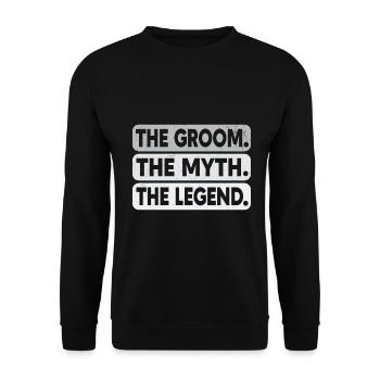 Enterrement de vie de garçon marié - Sweat-shirt Unisexe - noir - Devant - Alina (178cm) & Michal (187cm)