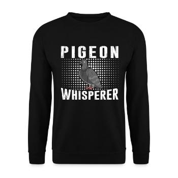 pigeon fancier pigeon bird lover pigeon - Unisex Sweatshirt - black - Front - Alina (178cm) & Michal (187cm)