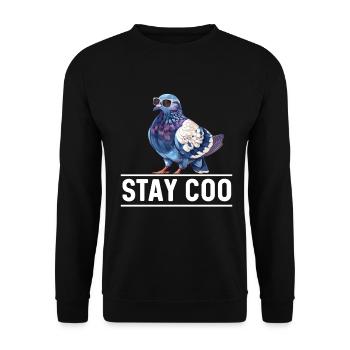 pigeon fancier pigeon bird lover pigeon - Unisex Sweatshirt - black - Front - Alina (178cm) & Michal (187cm)
