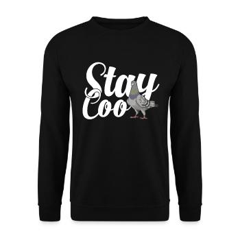 pigeon fancier pigeon bird lover pigeon - Unisex Sweatshirt - black - Front - Alina (178cm) & Michal (187cm)