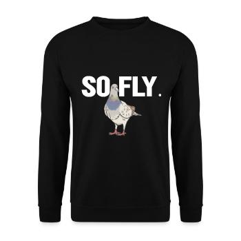 pigeon fancier pigeon bird lover pigeon - Unisex Sweatshirt - black - Front - Alina (178cm) & Michal (187cm)