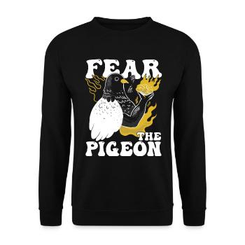 pigeon fancier pigeon bird lover pigeon - Unisex Sweatshirt - black - Front - Alina (178cm) & Michal (187cm)