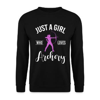 Tir à l’arc Chasse à l’arc Filles Chasse à la flèche - Sweat-shirt Unisexe - noir - Devant - Alina (178cm) & Michal (187cm)