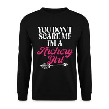 Tir à l’arc Chasse à l’arc Filles Chasse à la flèche - Sweat-shirt Unisexe - noir - Devant - Alina (178cm) & Michal (187cm)