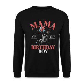 Astronautes de l’espace de la mère de la fille d’anniversaire - Sweat-shirt Unisexe - noir - Devant - Alina (178cm) & Michal (187cm)