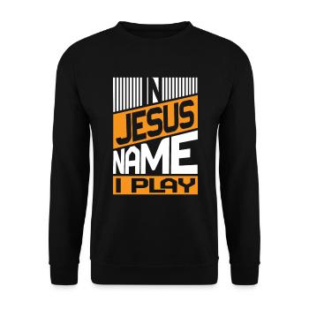 Klavier Christliche Musik Jesus Pianist Gott - Unisex Pullover - Schwarz - Vorne - Alina (178cm) & Michal (187cm)