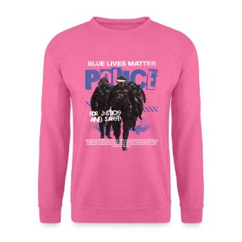 Polizei Polizist Cop - Unisex Pullover - Pink - Vorne