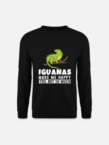 Iguanian Reptile Lover Herpetologist - Unisex Sweatshirt - black