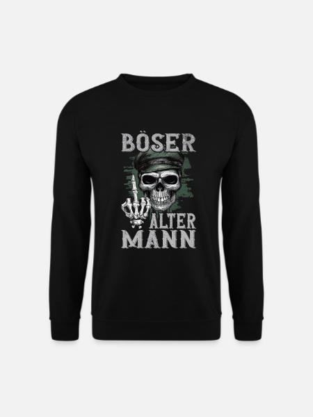 Böser Alter Mann - Unisex Pullover - Schwarz