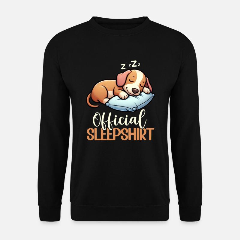 Offizielles Schlafshirt Dachshund Dackel Hund - Unisex Pullover - Schwarz