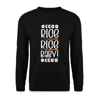Sushi Japaner Foodliebhaber Nigiri Neko Sushi - Unisex Pullover - Schwarz - Vorne - Alina (178cm) & Michal (187cm)