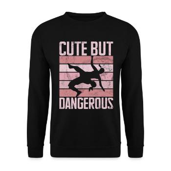 Lutteuse Fille Grappling Lutteuse Femmes - Sweat-shirt Unisexe - noir - Devant - Alina (178cm) & Michal (187cm)