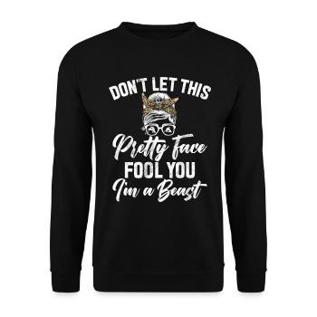 Lutteuse Fille Grappling Lutteuse Femmes - Sweat-shirt Unisexe - noir - Devant - Alina (178cm) & Michal (187cm)
