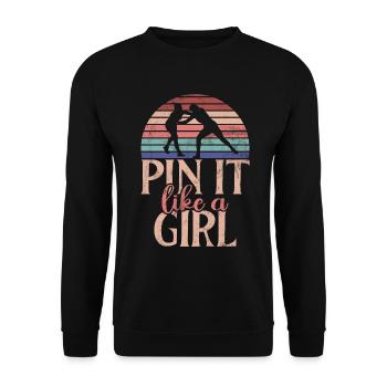 Lutteuse Fille Grappling Lutteuse Femmes - Sweat-shirt Unisexe - noir - Devant - Alina (178cm) & Michal (187cm)