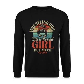 Lutteuse Fille Grappling Lutteuse Femmes - Sweat-shirt Unisexe - noir - Devant - Alina (178cm) & Michal (187cm)