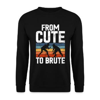 Lutteuse Fille Grappling Lutteuse Femmes - Sweat-shirt Unisexe - noir - Devant - Alina (178cm) & Michal (187cm)