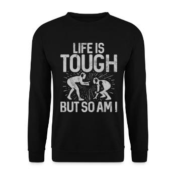 Lutteuse Fille Grappling Lutteuse Femmes - Sweat-shirt Unisexe - noir - Devant - Alina (178cm) & Michal (187cm)
