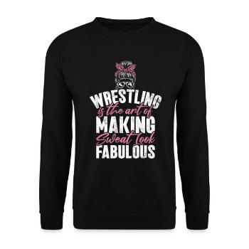 Lutteuse Fille Grappling Lutteuse Femmes - Sweat-shirt Unisexe - noir - Devant - Alina (178cm) & Michal (187cm)
