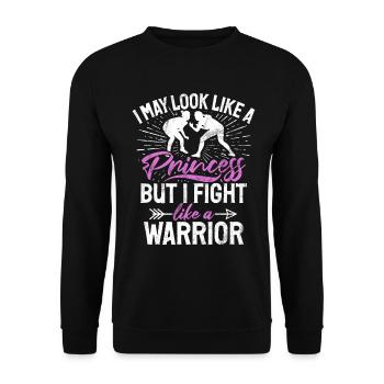Lutteuse Fille Grappling Lutteuse Femmes - Sweat-shirt Unisexe - noir - Devant - Alina (178cm) & Michal (187cm)
