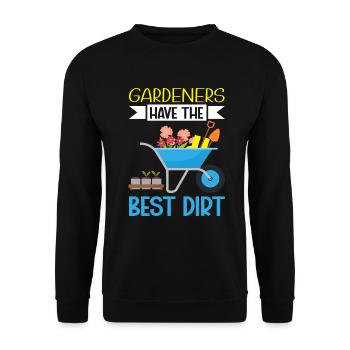 Funny Garden Lovers Vegetables Hobby Gardeners - Unisex Sweatshirt - black - Front - Alina (178cm) & Michal (187cm)