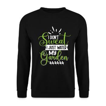 Funny Garden Lovers Vegetables Hobby Gardeners - Unisex Sweatshirt - black - Front - Alina (178cm) & Michal (187cm)