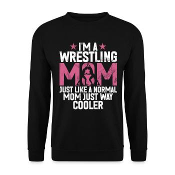 Lutte Maman Lutteuse Femmes Combattante - Sweat-shirt Unisexe - noir - Devant - Alina (178cm) & Michal (187cm)