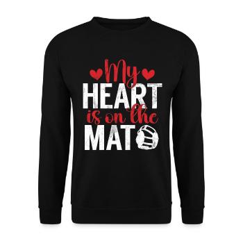 Lutte Maman Lutteuse Femmes Combattante - Sweat-shirt Unisexe - noir - Devant - Alina (178cm) & Michal (187cm)
