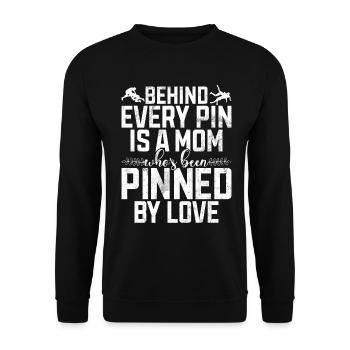 Lutte Maman Lutteuse Femmes Combattante - Sweat-shirt Unisexe - noir - Devant - Alina (178cm) & Michal (187cm)