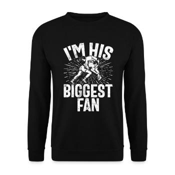 Kawaii Chibi Anime Girl Anime Merch Japanese - Unisex Sweatshirt - black - Front - Alina (178cm) & Michal (187cm)