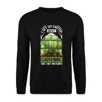 Garden Garden Garden Plants Vegetables - Unisex Sweatshirt - black - Front - Alina (178cm) & Michal (187cm)