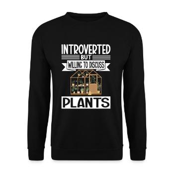 Garden Garden Garden Plants Vegetables - Unisex Sweatshirt - black - Front - Alina (178cm) & Michal (187cm)