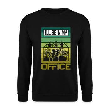 Garden Garden Garden Plants Vegetables - Unisex Sweatshirt - black - Front - Alina (178cm) & Michal (187cm)