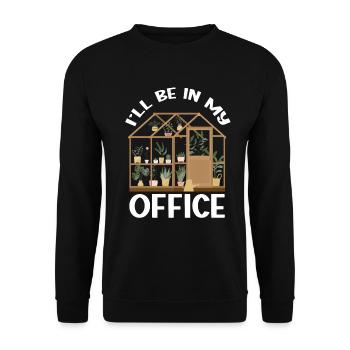 Garden Garden Garden Plants Vegetables - Unisex Sweatshirt - black - Front - Alina (178cm) & Michal (187cm)