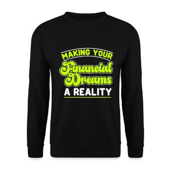 Accounting Secretary of Accountants Accounting - Unisex Sweatshirt - black - Front - Alina (178cm) & Michal (187cm)