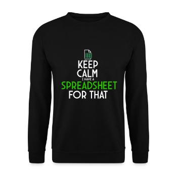 Accounting Secretary of Accountants Accounting - Unisex Sweatshirt - black - Front - Alina (178cm) & Michal (187cm)