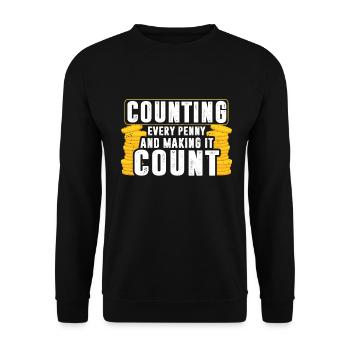 Accounting Secretary of Accountants Accounting - Unisex Sweatshirt - black - Front - Alina (178cm) & Michal (187cm)