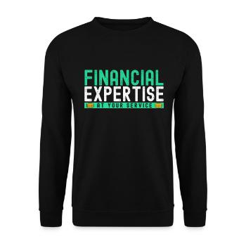 Accounting Secretary of Accountants Accounting - Unisex Sweatshirt - black - Front - Alina (178cm) & Michal (187cm)
