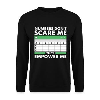 Accounting Secretary of Accountants Accounting - Unisex Sweatshirt - black - Front - Alina (178cm) & Michal (187cm)