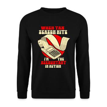 Accounting Secretary of Accountants Accounting - Unisex Sweatshirt - black - Front - Alina (178cm) & Michal (187cm)
