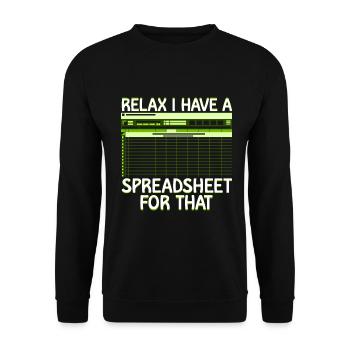 Accounting Secretary of Accountants Accounting - Unisex Sweatshirt - black - Front - Alina (178cm) & Michal (187cm)