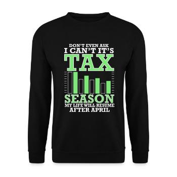 Accounting Secretary of Accountants Accounting - Unisex Sweatshirt - black - Front - Alina (178cm) & Michal (187cm)