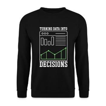 Accounting Secretary of Accountants Accounting - Unisex Sweatshirt - black - Front - Alina (178cm) & Michal (187cm)