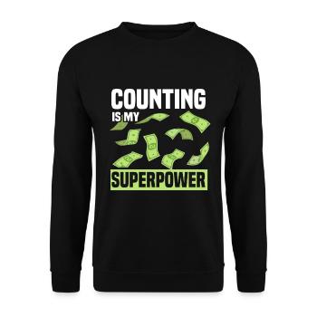 Accounting Secretary of Accountants Accounting - Unisex Sweatshirt - black - Front - Alina (178cm) & Michal (187cm)