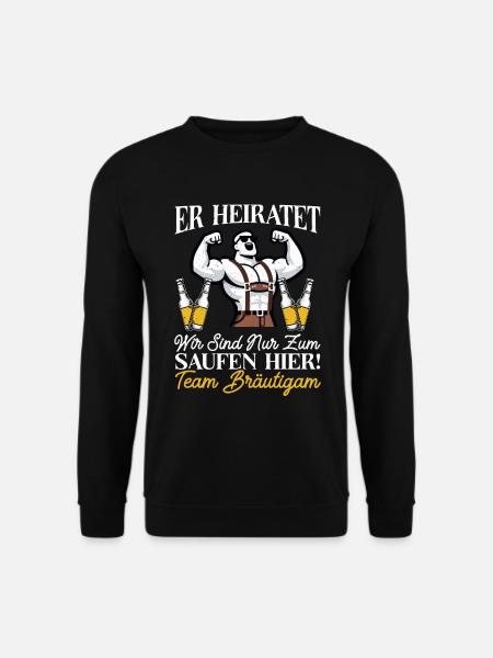 Le marié Funny EVJ - Sweat-shirt Unisexe - noir