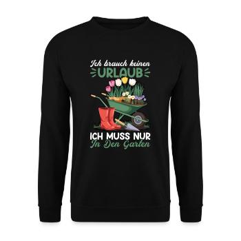 Jardin Jardinage Plantes Jardiniers Jardiniers Amateurs - Sweat-shirt Unisexe - noir - Devant - Alina (178cm) & Michal (187cm)