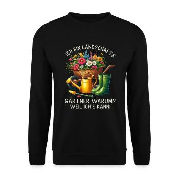 Jardin Jardinage Plantes Jardiniers Jardiniers Amateurs - Sweat-shirt Unisexe - noir - Devant - Alina (178cm) & Michal (187cm)