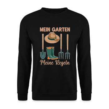 Jardin Jardinage Plantes Jardiniers Jardiniers Amateurs - Sweat-shirt Unisexe - noir - Devant - Alina (178cm) & Michal (187cm)