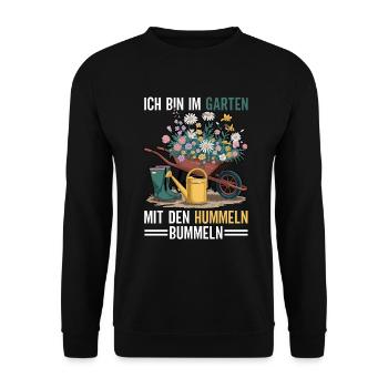 Jardin Jardinage Plantes Jardiniers Jardiniers Amateurs - Sweat-shirt Unisexe - noir - Devant - Alina (178cm) & Michal (187cm)