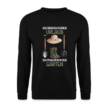 Jardin Jardinage Plantes Jardiniers Jardiniers Amateurs - Sweat-shirt Unisexe - noir - Devant - Alina (178cm) & Michal (187cm)